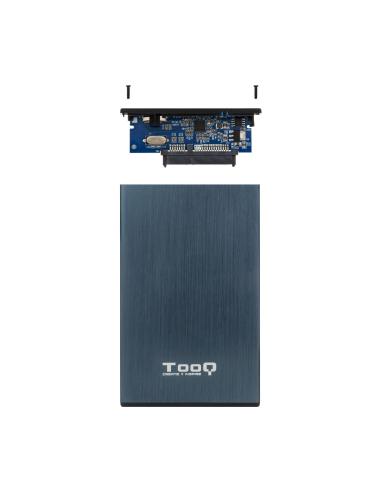 CAJA EXTERNA 2.5 TOOQ 95 MM SATA USB 3.03.1 GEN1 AZUL PACIFICO TOOQ TQE-2527PB