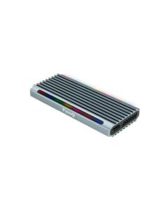 CAJA EXTERNA M.2 NGFFNVME USB3.1 GEN2 USB-A RGB GRIS TQE-2221G