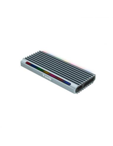 CAJA EXTERNA M.2 NGFFNVME USB3.1 GEN2 USB-A RGB GRIS TQE-2221G