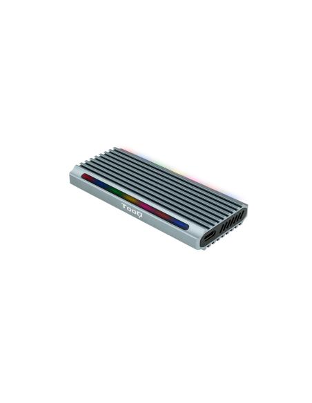 CAJA EXTERNA M.2 NGFFNVME USB3.1 GEN2 USB-A RGB GRIS TQE-2221G