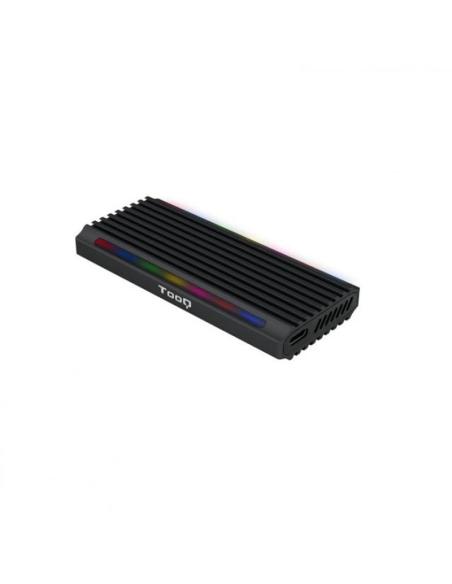 CAJA EXTERNA M.2 NGFFNVME USB3.1 GEN2 USB-C RGB NEGRO TQE-2222B