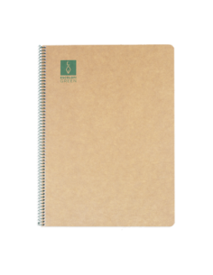 CUADERNO ESPIRAL DIN-A4 RECICLADO FSC 50 HOJAS 80G. LISO. GREEN ESCOLOFI 130200804