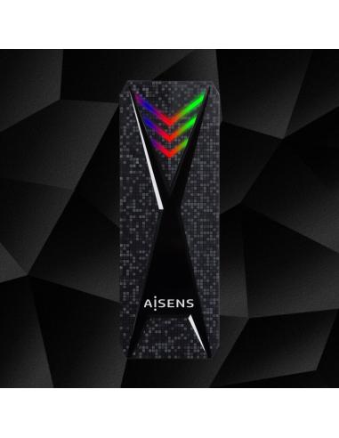 CAJA EXTERNA M.2 (NGFF) GAMING NVME A USB3.2 GEN2 NEGRA AISENS ASM2-RGB013B