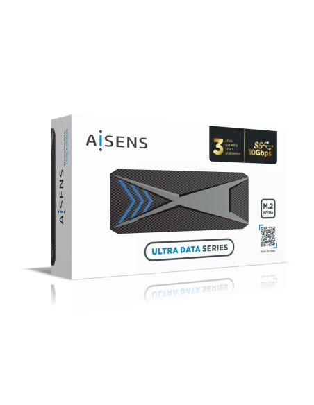 CAJA EXTERNA M.2 (NGFF) GAMING NVME A USB3.2 GEN2 NEGRA AISENS ASM2-RGB013B
