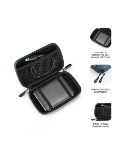 SUBBLIM Funda Disco Duro HDD Business Case 2,5" Dark Blue