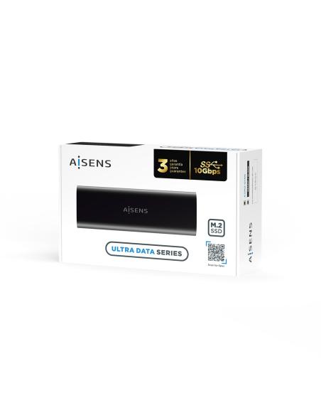 CAJA EXTERNA M.2 (NGFF) ASM2-014B SATA-NVME A USB3.1 GEN2 NEGRA AISENS ASM2-014B