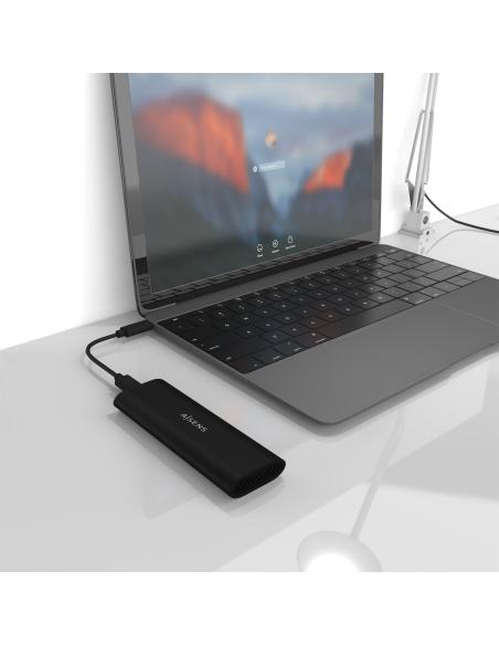 CAJA EXTERNA M.2 (NGFF) ASM2-014B SATA-NVME A USB3.1 GEN2 NEGRA AISENS ASM2-014B