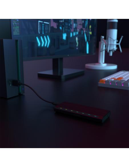CAJA EXTERNA M.2 ASM2-RGB011GR SATA-NVME USB3.1 GEN2 NEGRA AISENS ASM2-RGB012B