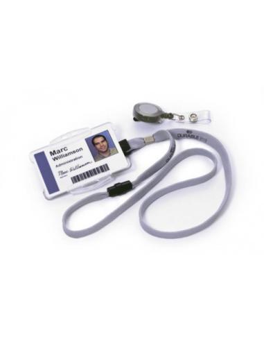 CAJA DE 10 CINTAS PARA IDENTIFICADOR EN TEXTIL ANCHO 10MM COLOR GRIS DURABLE 8119-10