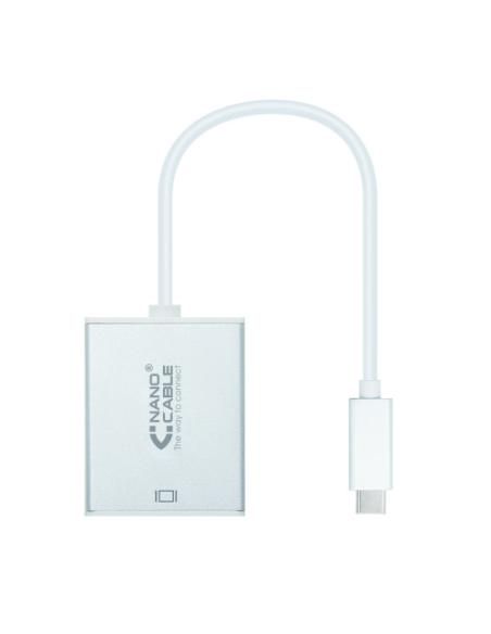 Nanocable Conversor USB-C a VGA. USB-C/M-VGA/H, Aluminio 10 cm