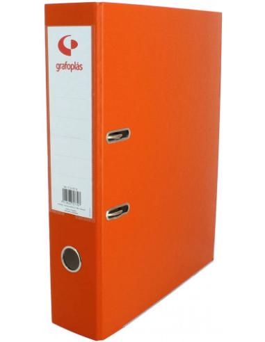 ARCHIVADOR PALANCA 45 COLOR NARANJA A4 LOMO ESTRECHO 290X320X55 GRAFOPLAS 17269352