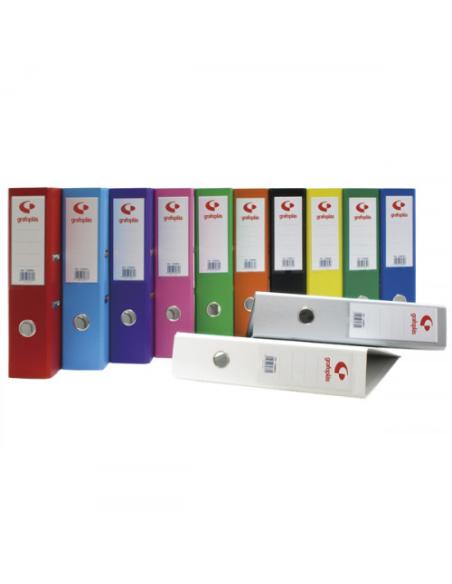 ARCHIVADOR PALANCA 45 COLOR GRIS A4 LOMO ESTRECHO 290X320X55 GRAFOPLAS 17269371