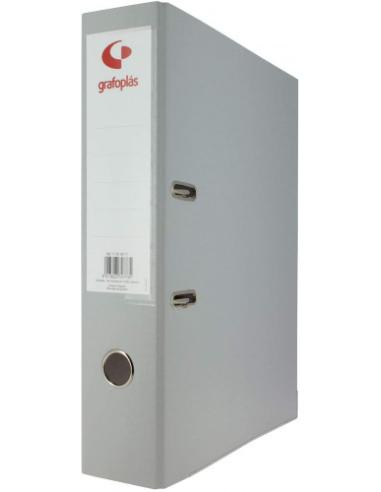ARCHIVADOR PALANCA 45 COLOR GRIS FOLIO LOMO ESTRECHO 290X350X55 GRAFOPLAS 17279371