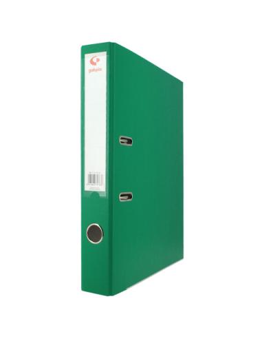 ARCHIVADOR PALANCA 45 COLOR VERDE FOLIO LOMO ESTRECHO 290X350X55 GRAFOPLAS 17279320