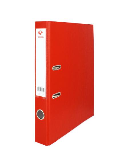 ARCHIVADOR PALANCA 45 COLOR ROJO FOLIO LOMO ESTRECHO 290X350X55 GRAFOPLAS 17279351