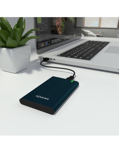 CAJA EXTERNA 2.5 ASE-2525BWN 9.5MM SATA A USB3.1 GEN1 AZUL PAC AISENS ASE-2525PB