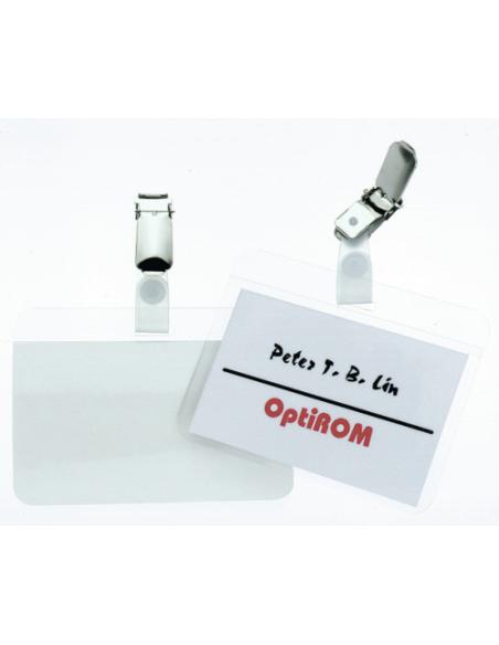 CAJA DE 25 IDENTIFICADORES PINZA PLASTICO LAMINA AUTOADHESIVA DURABLE 8102-19