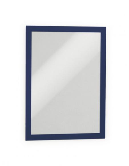 BLISTER 2 MARCO AUTOADHESIVO MAGNETICO DURAFRAME A4 AZUL DURABLE 4872-07