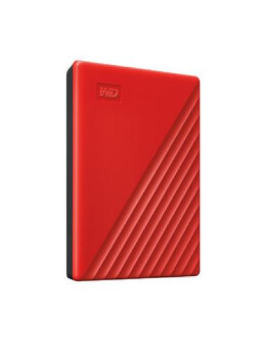 Western Digital My Passport disco duro externo 2000 GB Rojo