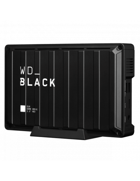 Western Digital D10 disco duro externo 8000 GB Negro, Blanco