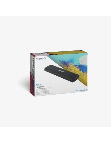 CAJA EXTERNA M.2 NGFFNVME USB3.1 GEN2 NEGRA TOOQ TQE-2223B
