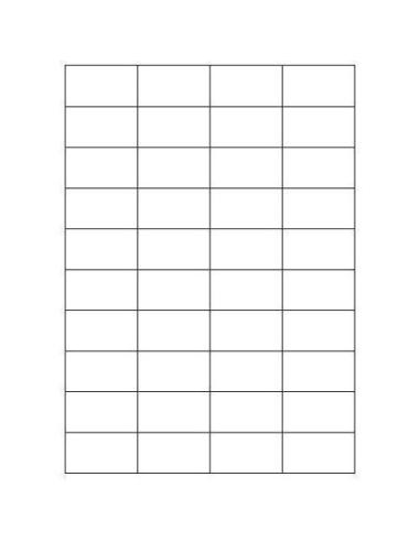 CAJA 100 HOJAS ETIQUETAS BLANCAS SIN MÁRGENES-LÁSER/INYECCIÓN DE TINTA/FOTOCOPIADORAS-52X30 MM MEGASTAR LP4MS-5230