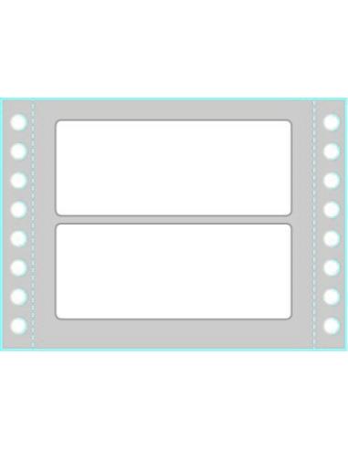 CAJA 500 HOJAS ETIQUETAS BLANCAS EN MÓDULO CONTINUO-UNA COLUMNA-89X36,2 MM TICO TAB1-0893