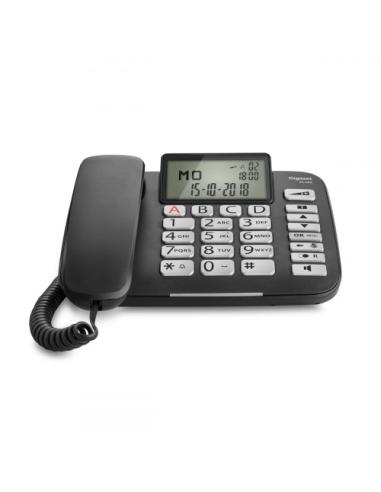 Gigaset DL 580 teléfono Teléfono analógico Negro Identificador de llamadas