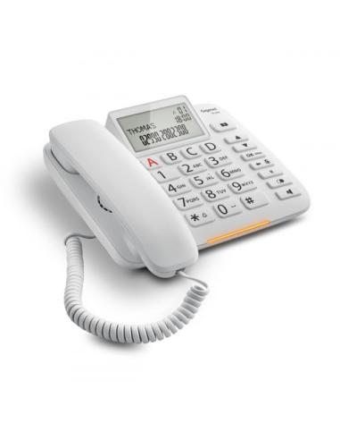 Gigaset DL380 Teléfono analógico Blanco Identificador de llamadas
