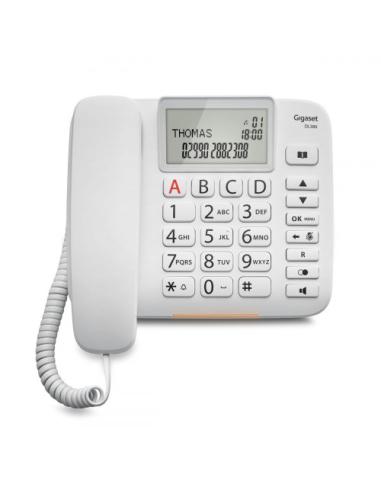 Gigaset DL380 Teléfono analógico Blanco Identificador de llamadas