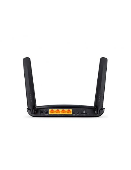 TP-LINK TL-MR6400 router inalámbrico Banda única (2,4 GHz) Ethernet rápido 3G 4G Negro