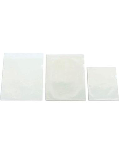 CAJA 50 DOSSIER FORMATO FOLIO "L" C/UÑERO PVC CRISTAL 150 MICRAS IBERPLAS 24950