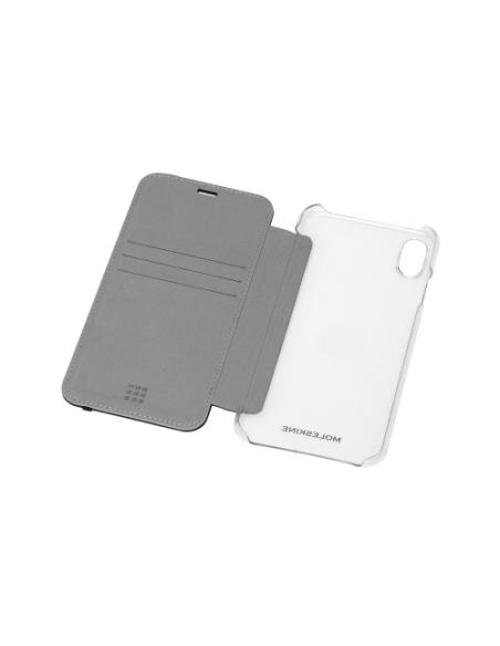 Moleskine ET9CBPXSMCLR funda para teléfono móvil 16,5 cm (6.5") Folio Negro, Transparente
