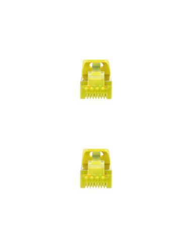 Nanocable Cable de red latiguillo RJ45 LSZH Cat.6A SFTP AWG26, Amarillo, 3.0 m