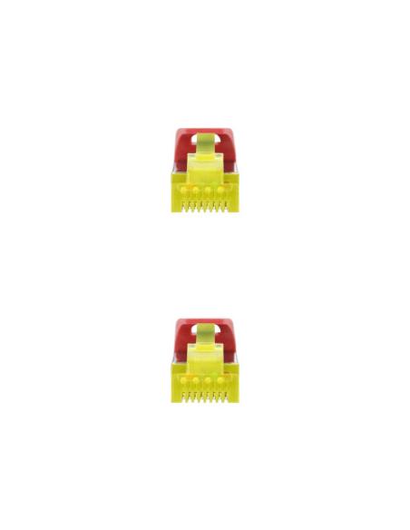 Nanocable Cable de red latiguillo RJ45 LSZH Cat.6A SFTP AWG26, Rojo, 3.0 m