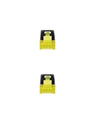 Nanocable Cable de red latiguillo RJ45 LSZH Cat.6A SFTP AWG26, Negro, 3.0 m