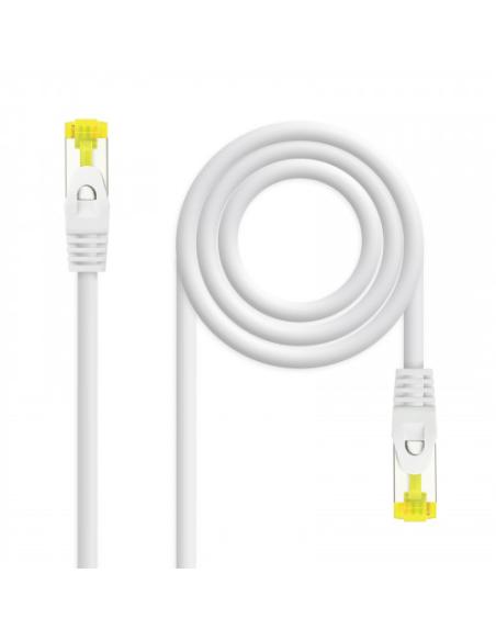 Nanocable Cable de red latiguillo RJ45 LSZH Cat.6A SFTP AWG26, Blanco, 2.0 m