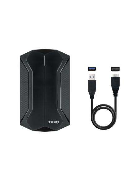 CAJA EXTERNA 2.5 TOOQ GAMING SATA USB3.03.1 GEN1 LEDS RGB TQE-2599RGB