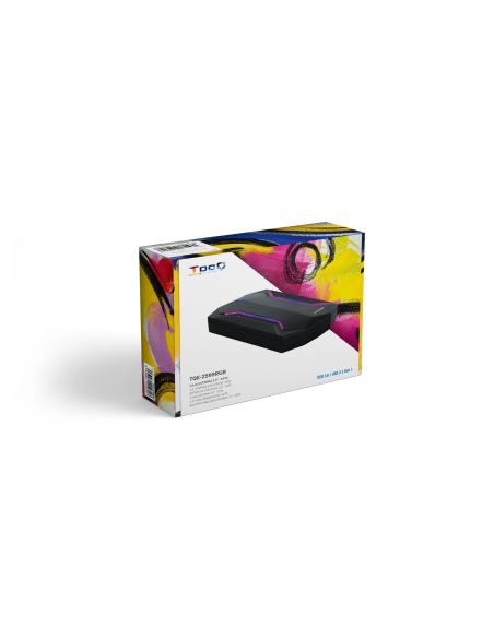 CAJA EXTERNA 2.5 TOOQ GAMING SATA USB3.03.1 GEN1 LEDS RGB TQE-2599RGB