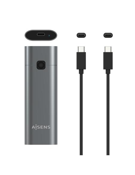 CAJA EXTERNA M.2 NGFF NVME A USB3.2 GEN2 GRIS AISENS ASM2-021GR