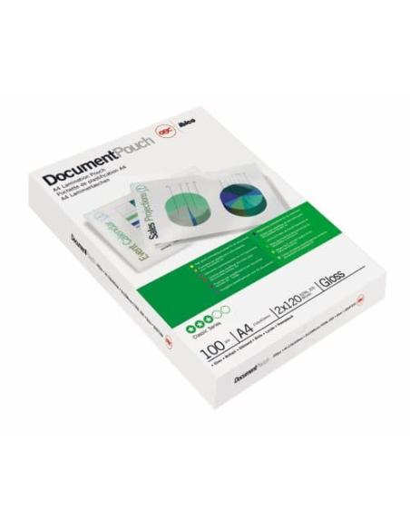 CAJA DE 100 BOLSAS DE PLASTIFICACIÓN 216X303 FORMATO A4 80 MICRAS GBC IB585036