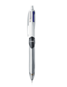 BIC 4Colours Negro, Azul, Verde, Rojo Bolígrafo de punta retráctil con pulsador 12 pieza(s)