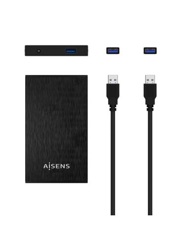 CAJA EXTERNA 2.5 9.5MM SATA A USB 3.0 USB3.1 GEN1 NEGRA AISENS ASE-2523B