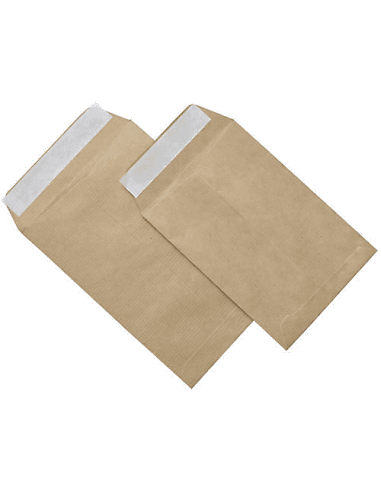 CAJA 250 BOLSAS FOLIO PROLONGADO (260X360) KRAFT 90 GRS. OPENSAM AUTOADHESIVO CON TIRA DE SILICONA SAM 145706