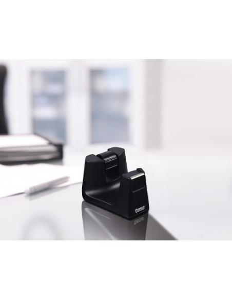 DISPENSADOR SOBREMESA "PORTARROLLOS" EASY CUT SMART PARA ROOLLOS DE 33M. NEGRO TESA 53902-00000-01