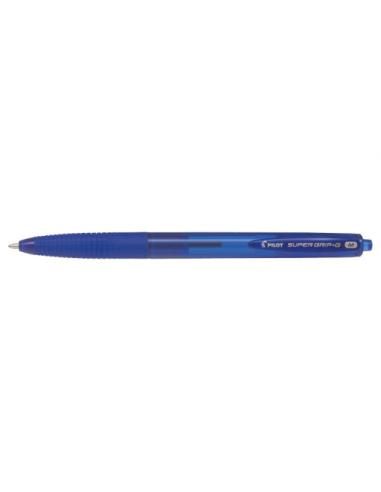 Pilot Super Grip G Azul Bolígrafo de punta retráctil con pulsador Medio