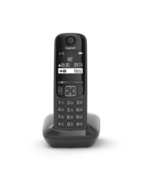 Gigaset AS690 Teléfono DECT/analógico Identificador de llamadas Negro