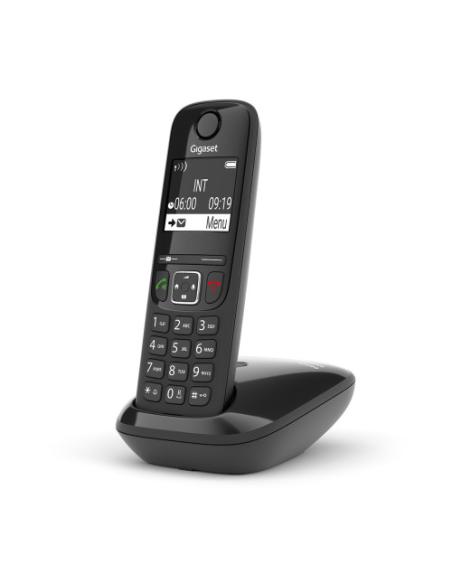 Gigaset AS690 Teléfono DECT/analógico Identificador de llamadas Negro
