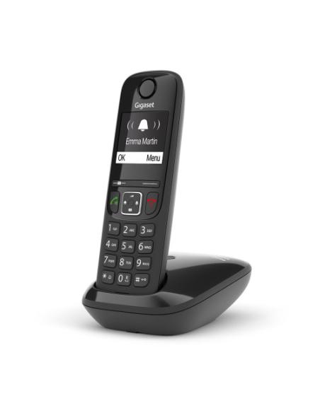 Gigaset AS690 Teléfono DECT/analógico Identificador de llamadas Negro