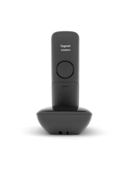 Gigaset AS690 Teléfono DECT/analógico Identificador de llamadas Negro